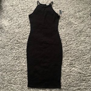 Ardene Black Midi Bodycon Dress Size M
